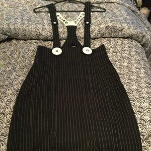 Cyberdog pinstripe underbust skirt